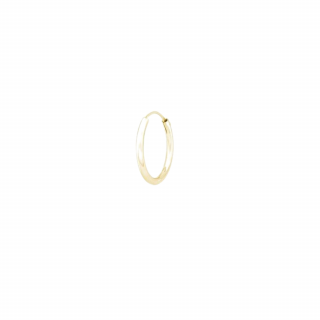 Olivie Strieborný 12mm KRÚŽOK GOLD 1 ks 8785