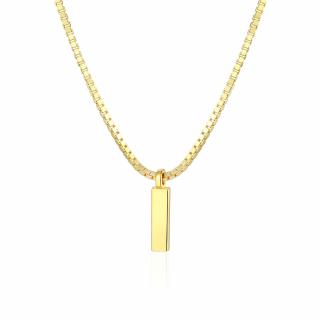 OLIVIE Strieborný náhrdelník 45+5cm BOX GOLD 8069