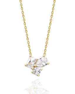 OLIVIE Strieborný náhrdelník GLORIA GOLD 7229