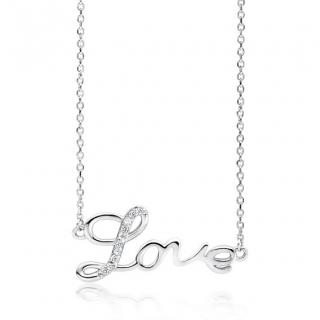 OLIVIE Strieborný náhrdelník LOVE 4080