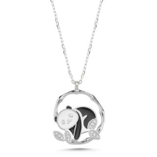 OLIVIE Strieborný náhrdelník PANDA 5720