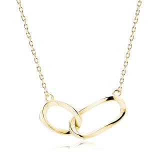 OLIVIE  Strieborný náhrdelník REŤAZ GOLD 8459