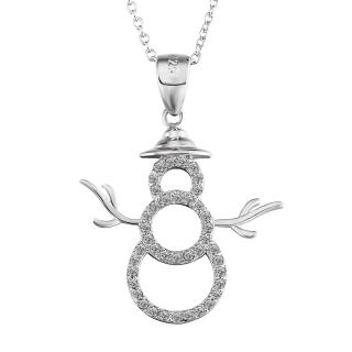 OLIVIE Strieborný náhrdelník SNEHULIAK 5078