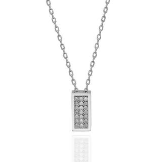 OLIVIE Strieborný náhrdelník so Swarovski kryštálmi 2324