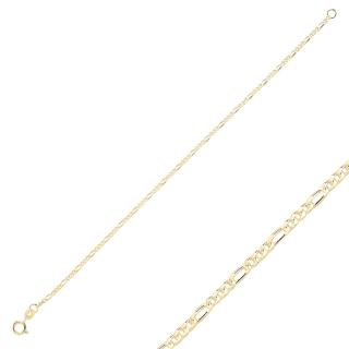 Olivie Strieborný náramok 19cm FIGARO GOLD 8570