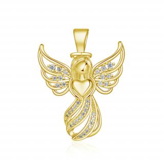 Olivie Strieborný prívesok ANJEL GOLD 8639