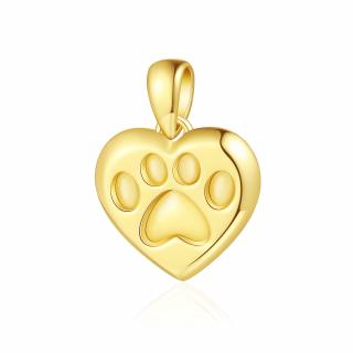 Olivie Strieborný prívesok TLAPKA GOLD 8607