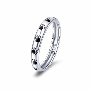 OLIVIE Strieborný prsteň LABKY 2889 Veľkosť prsteňov: 5 (EÚ: 49 – 50)