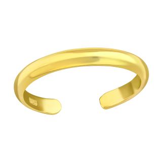 OLIVIE Strieborný prsteň na nohu GOLD 7062
