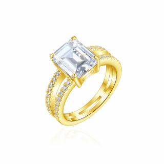 OLIVIE Strieborný prsteň VIVIEN GOLD 8448 Veľkosť prsteňov: 10 (EÚ: 62-64)