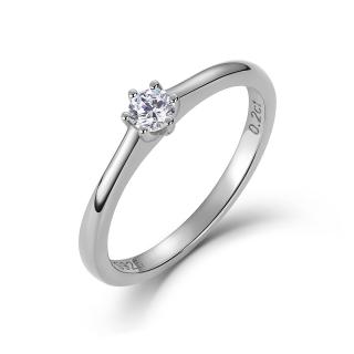 Olivie Zásnubný prsteň DIAMANT 0,2ct 9241 Veľkosť prsteňov: 6 (EÚ: 51 – 53)