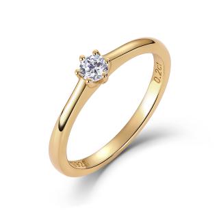 Olivie Zásnubný prsteň DIAMANT 0,2ct GOLD 9242 Veľkosť prsteňov: 6 (EÚ: 51 – 53)