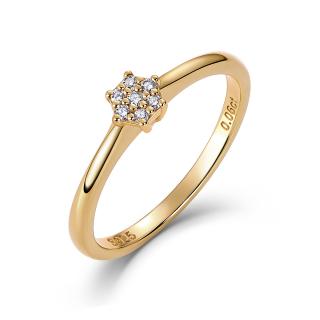 Olivie Zásnubný prsteň PRÍRODNÝ DIAMANT 0,06ct GOLD 9244 Veľkosť prsteňov: 6 (EÚ: 51 – 53)