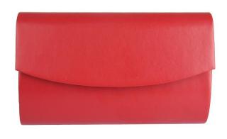 Dámska kabelka listová kabelka P0244 matné, červenej farby 7300656-6