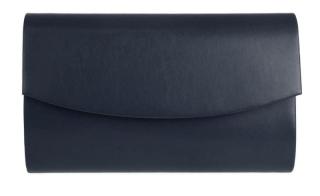 Dámska kabelka listová kabelka P0244 matné, tmavo modrej farby 7300656-1