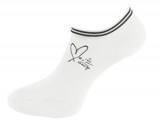 Dámske členkové ponožky NDX9570 so sieťkou - bielej farby 9001584-1 Veľkosť ponožiek: 35-38