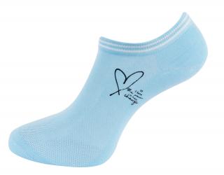 Dámske členkové ponožky NDX9570 so sieťkou - modrej farby 9001584-3 Veľkosť ponožiek: 35-38