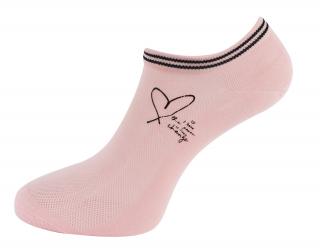 Dámske členkové ponožky NDX9570 so sieťkou - ružovej farby 9001584-2 Veľkosť ponožiek: 38-41