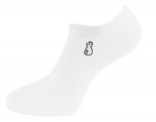 Dámske členkové ponožky NDX9892 s výšivkou mačky - bielej farby 9001581-2 Veľkosť ponožiek: 35-38