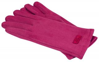 Dámske plyšové rukavice - ružové farby 9001523-14