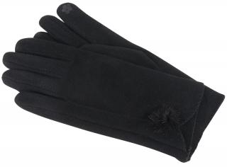 Dámske rukavice s brmbolcom 3088-23, čiernej farby 9001722-5