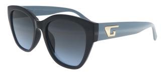 Dámske slnečné okuliare, Cat Eye 22209, čiernej farby - šedá farba koncoviek rámov 9001399-82