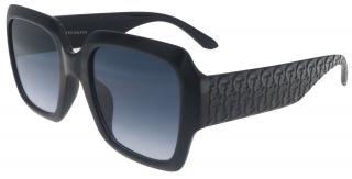 Dámske slnečné okuliare, Cat Eye 22218, čiernej farby s modrými tónovanými šošovkami 9001399-91