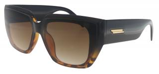 Dámske slnečné okuliare, Cat Eye - hranaté 22230, čiernej farby - leopardí motív 9001399-116