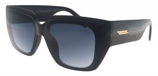 Dámske slnečné okuliare, Cat Eye - hranaté 22230, čiernej farby s modrými tónovanými šošovkami 9001399-112