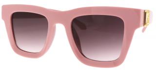 Dámske slnečné okuliare, Cat Eye - hranaté 23807, ružovej farby 9001557-7