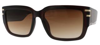 Dámske slnečné okuliare, Cat Eye - hranaté M2321, hnedej farby 9001399-142