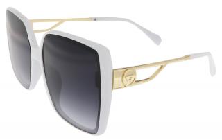 Dámske slnečné okuliare Cat Eye - hranaté M3306, bielej farby 9001557-49