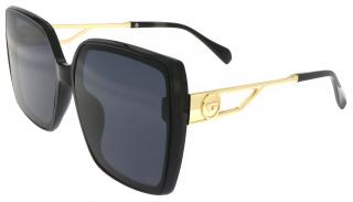 Dámske slnečné okuliare Cat Eye - hranaté M3306, čiernej farby 9001557-47