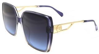 Dámske slnečné okuliare Cat Eye - hranaté M3306, modrej farby 9001557-52