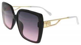 Dámske slnečné okuliare Cat Eye - hranaté M3306, ružovej farby 9001557-53