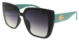 Dámske slnečné okuliare, Cat Eye S3547, čiernej farby - modrá farba koncoviek rámov 9001557-42