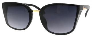 Dámske slnečné okuliare Cat Eye TR23056, lesklej čiernej farby 9001557-22