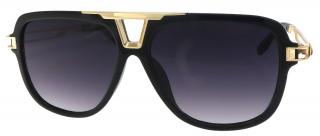 Dámske slnečné okuliare Pilotky RK3111, čiernej farby s fialovým tónovaním 9001557-86