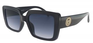 Dámske slnečné okuliare, štvorcové 22207, čiernej farby s tónovanými šošovkami 9001399-74