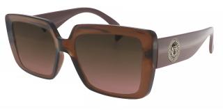 Dámske slnečné okuliare, štvorcové 22207, hnedej farby s hnedo-ružovými tónovanými šošovkami 9001399-76