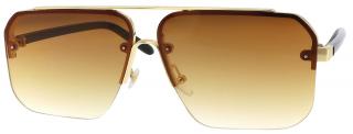 Dámske slnečné okuliare, štvorcové B3741, hnedej farby 9001558-6