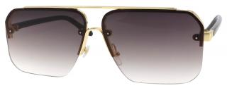 Dámske slnečné okuliare, štvorcové B3741, šedej farby 9001558-9