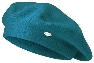 Dámsky kašmírový baret GA82 BASIC, tyrkysovo modrej farby 7100276-10