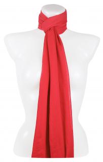 Dámsky ľahký obdĺžnikový šál 37515 - červenej farby 7200617-3