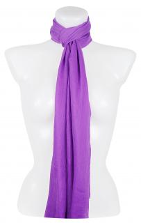 Dámsky ľahký obdĺžnikový šál 37515 - fialovej farby 7200617-5