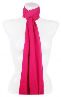 Dámsky ľahký obdĺžnikový šál 37515 - malinovo ružovej farby 7200617-6