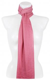 Dámsky ľahký obdĺžnikový šál 37515 - ružovej farby 7200617-12