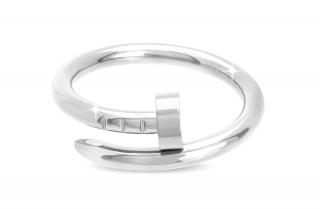 Dámsky masívny prsteň z chirurgickej ocele, klinec 4000275 Veľkosť prsteňa - obvod: 52 mm