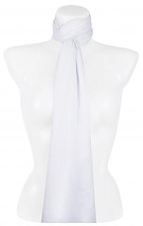 Dámsky plisovaný obdĺžnikový šál YF3095-11, bielej farby 7200615-9