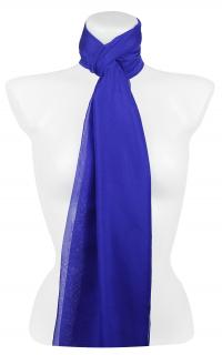 Dámsky plisovaný obdĺžnikový šál YF3095-11, tmavo modrej farby 7200615-5
